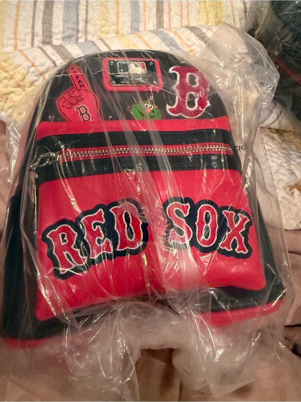 Loungefly MLB Boston Red Sox Mini Backpack new